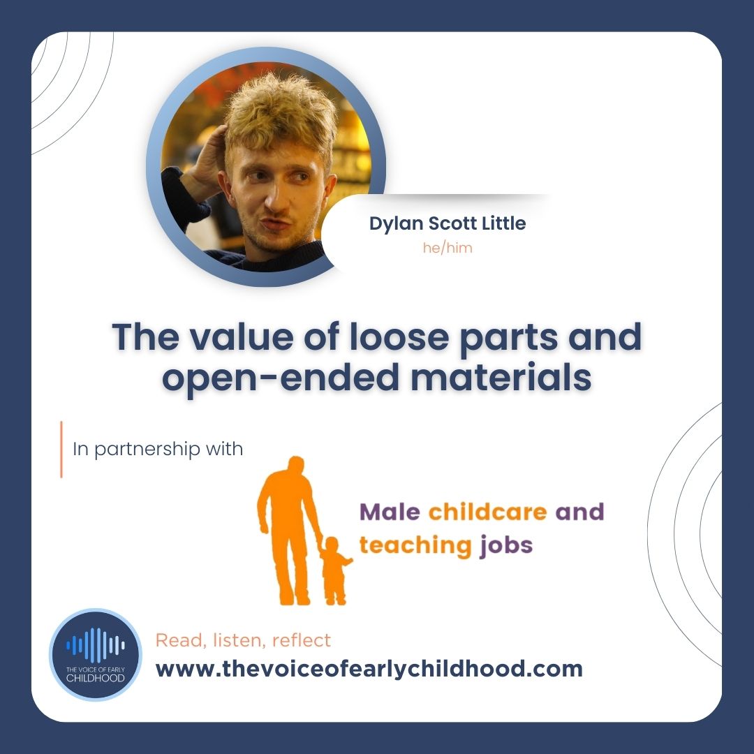 The Voice Of Early Childhood (@thevoiceofec) on Twitter photo ➡️ Listen & read ⬇️
l8r.it/maqs
This episode is in partnership with Male Childcare and Teaching Jobs.
Find out more: l8r.it/w85o 
#EarlyYears #EYFS #EarlyChildhood #TVOEC #LooseParts #LoosePartsPlay #Sustainability #EnquiryLedLearning #BrainDevelopment ➡️ Listen & read ⬇️
l8r.it/maqs
This episode is in partnership with Male Childcare and Teaching Jobs.
Find out more: l8r.it/w85o 
#EarlyYears #EYFS #EarlyChildhood #TVOEC #LooseParts #LoosePartsPlay #Sustainability #EnquiryLedLearning #BrainDevelopment