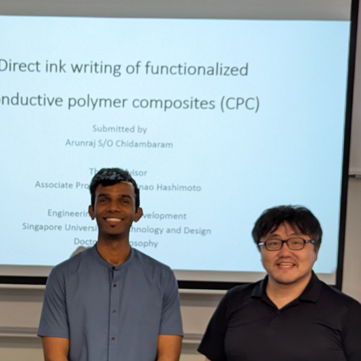 michinaoh's tweet image. Arun has successfully defended his Ph.D., becoming the 7th doctor from our group. Congratulations, Arun! Many thanks to all the committee members for their thoughtful feedback and support throughout the process.