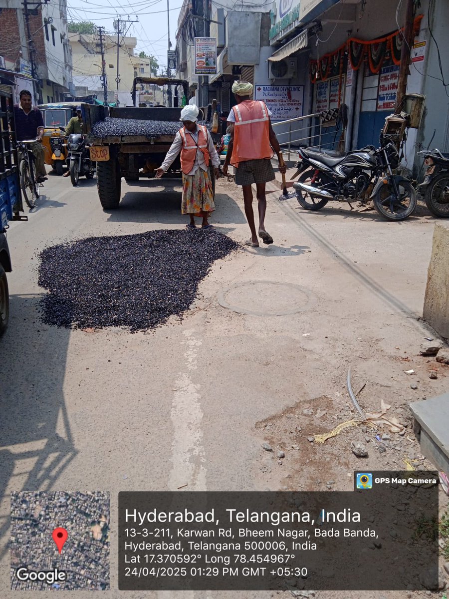 AE_mangalhat's tweet photo. @APuranapool @GHMCOnline @ZC_Khairatabad @gadwalvijayainc Attended potholes filling from puranapul to haradarwaza on karwan road https://t.co/b9Mhdrq2RP