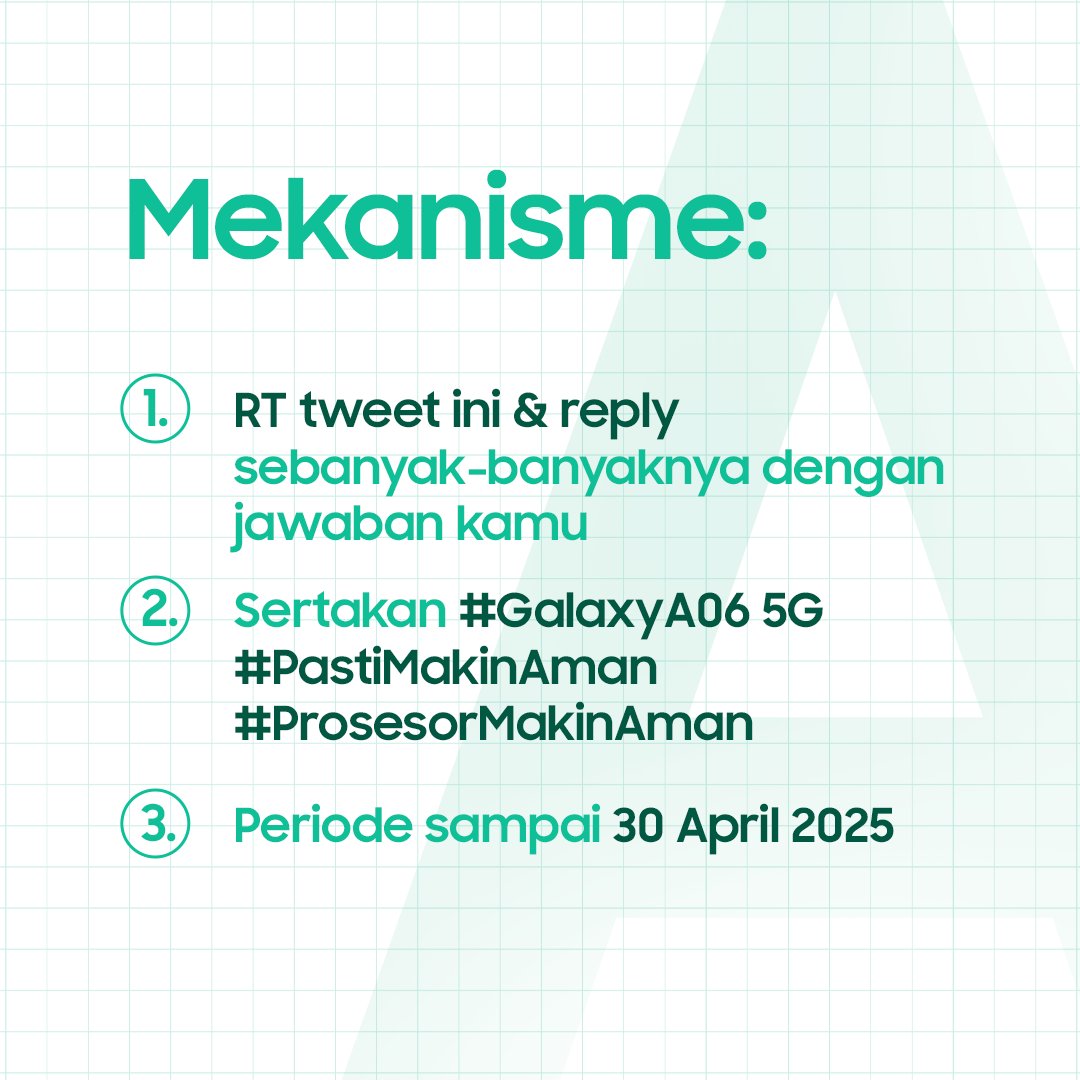 samsungID's tweet photo. Prosesor di Galaxy A06 5G ini bisa bikin pengalaman main Free Fire kamu jadi lebih stabil, anti lag &amp; bikin auto BOOYAH!

RT tweet ini &amp; reply jawaban kamu, sertakan #GalaxyA06 5G #PastiMakinAman #ProsesorMakinAman karena ada uang digital 500 RIBU RUPIAH untuk 2 orang beruntung https://t.co/wyjHTpE0hH