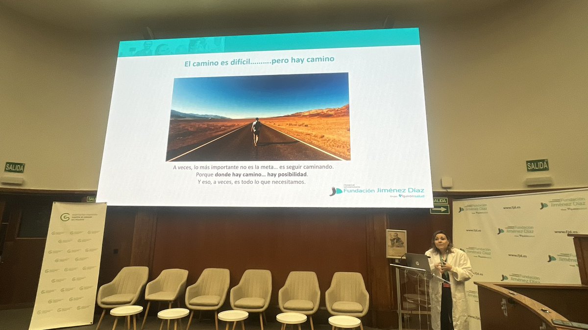 Angela Lamarca (@drangelalamarca) on Twitter photo La Dra Montiel Jimenez <a href="/cirujanayhumana/">Cirujana y Humana</a> explica retos para la #cirugia del pancreas
⚽️manejo multidisciplinar
🏋🏻♂️prehabilitacion
👉localizacion compleja
💊cada vez mas tratamiento previo (neoadyuvancia)
#PrimeraJornadaCaPancreasParaPacientesFJD
<a href="/Hospital_FJD/">Fundación Jiménez Díaz</a> <a href="/ContraCancerEs/">Asociación Española Contra el Cáncer</a> La Dra Montiel Jimenez <a href="/cirujanayhumana/">Cirujana y Humana</a> explica retos para la #cirugia del pancreas
⚽️manejo multidisciplinar
🏋🏻♂️prehabilitacion
👉localizacion compleja
💊cada vez mas tratamiento previo (neoadyuvancia)
#PrimeraJornadaCaPancreasParaPacientesFJD
<a href="/Hospital_FJD/">Fundación Jiménez Díaz</a> <a href="/ContraCancerEs/">Asociación Española Contra el Cáncer</a>