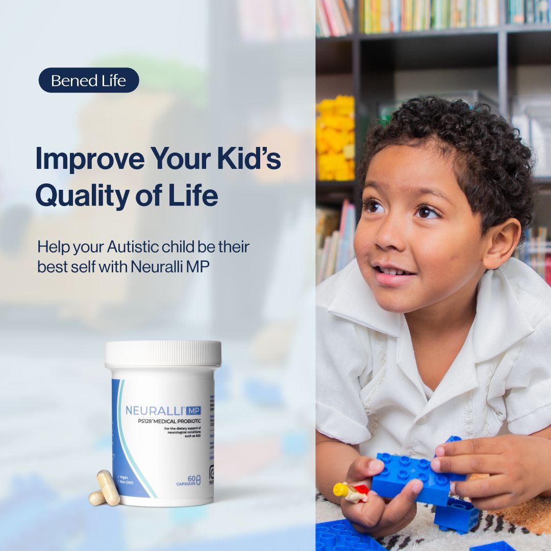 Neuralli MP is a probiotic medical food designed to help ease some of the things that frustrate Autistic people. 67% of 98 survey responses from Autistic users or their caregivers reported improved quality of life.

bit.ly/neuralli25 

#Ad