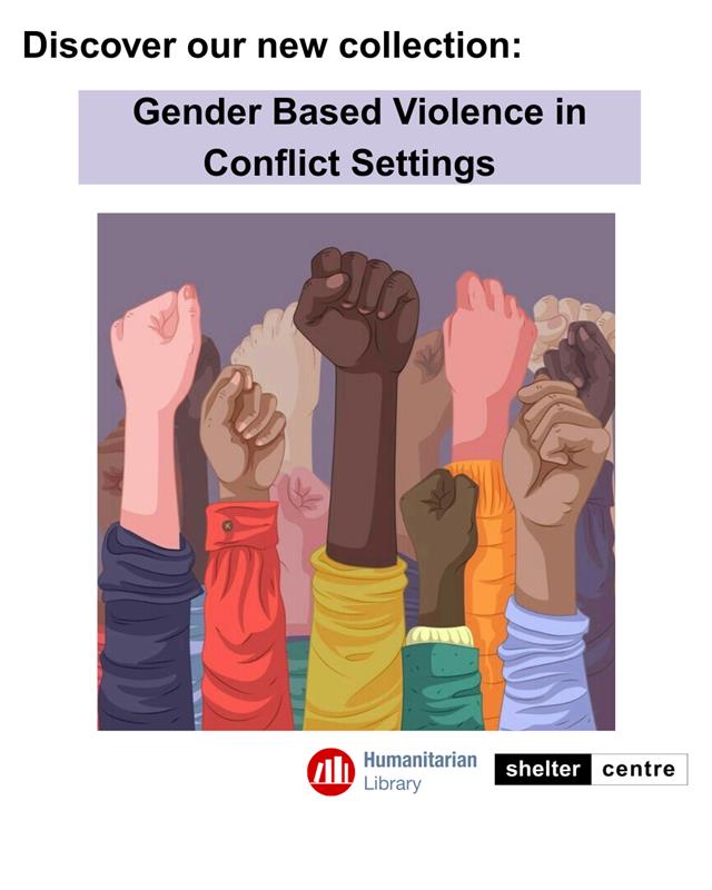 HumLibrary's tweet image. Introducing our new Collection Gender Based Violence in Conflict Settings

 tinyurl.com/2yyk88eh

Our new collection of case studies explores gender based violence in conflict settings, how it is being responded to, and what lessons can be drawn for the future.

#GBV #Shelter