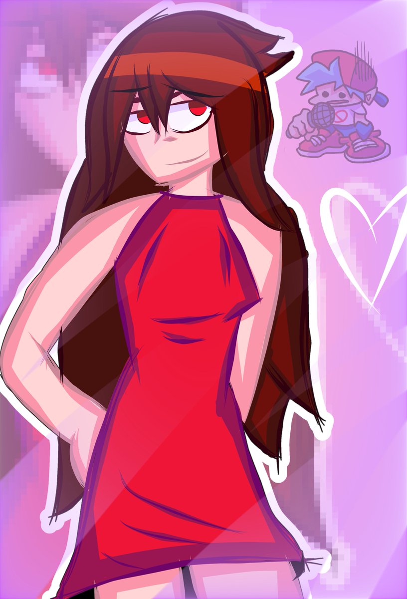Mamomiloveslol's tweet photo. Girlfirend #fnf #fridaynightfunkin #fanart #girlfirend https://t.co/TvTxnATuuQ