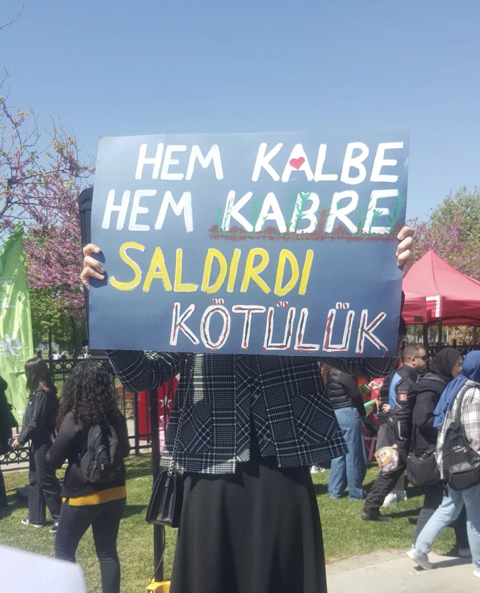 “Hem kalbe hem kabre saldırdı kötülük”  23.04.2025, İstanbul.