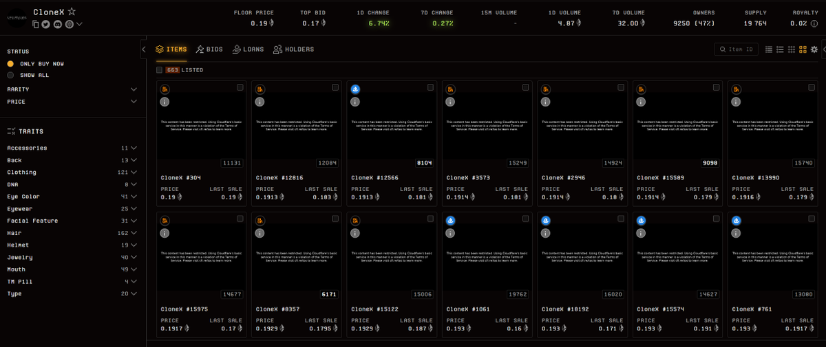 Do you want another reason to use a decentralized storage solution to store public data?

Here is today's example with the <a href="/RTFKT/">RTFKT</a> collection that Cloudflare has restricted, meaning there is no art anymore. 

There is plenty solutions out there <a href="/ArweaveEco/">Arweave Ecosystem</a>, <a href="/WalrusProtocol/">Walrus 🦭/acc</a>,