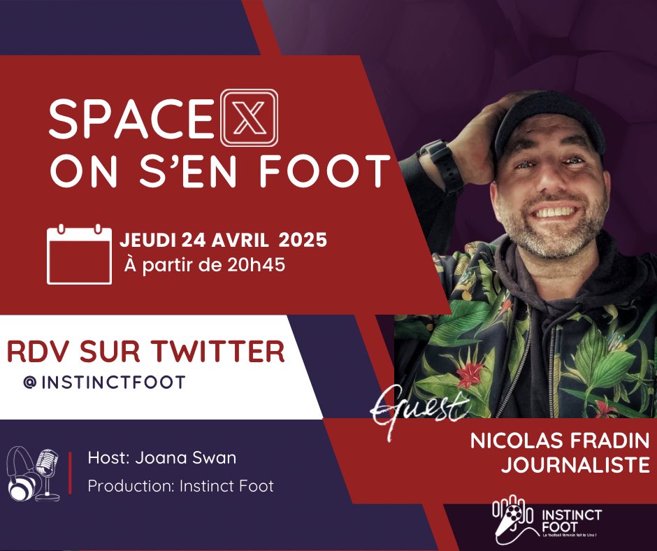 Rappel ce soir c’est le RDV hebdomadaire On s’en Foot: on reçoit Olivier Chicha président fondateur de l’association de supporters <a href="/BaroudeursSport/">Les Baroudeurs du Sport</a> et <a href="/Nico_Fradin/">Nicolas Fradin</a> journaliste et ex commentateur de l’ <a href="/ArkemaPL/">Arkema Première Ligue</a> 

x.com/i/spaces/1dRJZ…