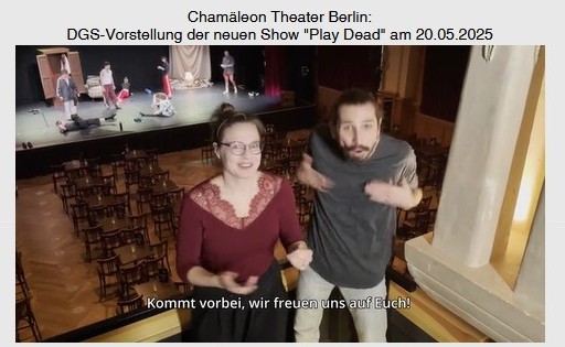 #Chamäleon Theater/#Berlin: 20.05.25 - Barrierefreie Vorstellung mit #Gebärdensprache Infos in meiner PM⬇️ 
lifepr.de/pressemitteilu…