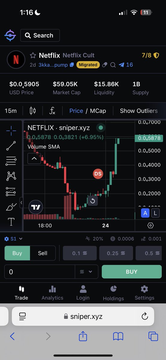 NETFLIXCtoCult's tweet photo. @KrownCryptoCave We work hard for our bag and it’s paying off. This coin is coming straight out the trenches to 100mil https://t.co/Ue3EazUk7o