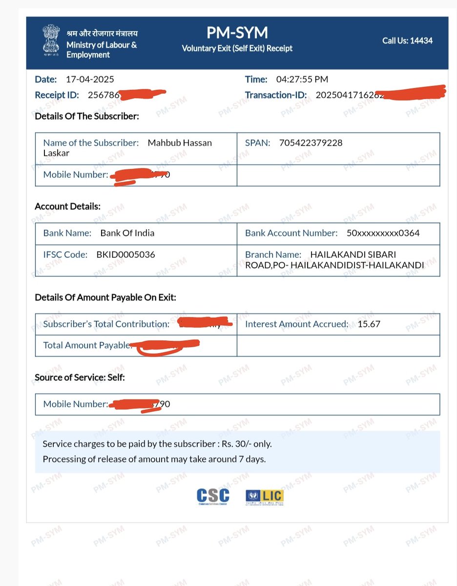 Mehboob (@iammehboob03) on Twitter photo PM-SYM Voluntary exit kya maine lekin abhi tak mera bank account mein paisa nahi 7din k andar aayega. Lekin 8din h hogaya <a href="/LICIndiaForever/">LIC India Forever</a> <a href="/LIC_HFL/">LIC Housing Finance Limited</a> <a href="/PMOIndia/">PMO India</a> PM-SYM Voluntary exit kya maine lekin abhi tak mera bank account mein paisa nahi 7din k andar aayega. Lekin 8din h hogaya <a href="/LICIndiaForever/">LIC India Forever</a> <a href="/LIC_HFL/">LIC Housing Finance Limited</a> <a href="/PMOIndia/">PMO India</a>