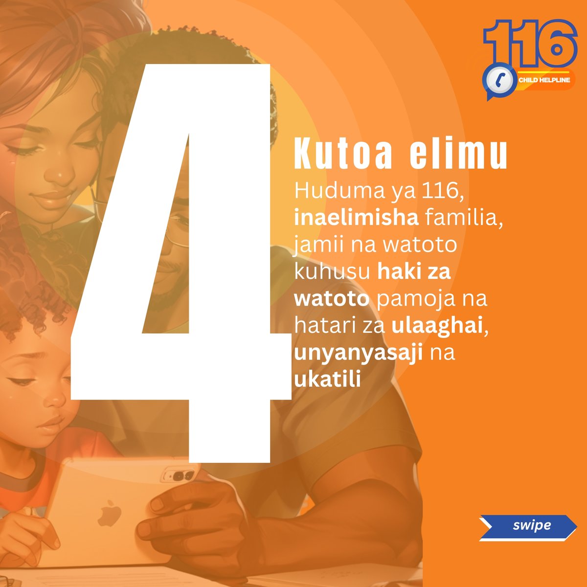Jinsi Huduma ya simu kwa mtoto, namba116, inavyokusaidia kwenye kutatua changamoto ya ukatili dhidi ya watoto.

#Malezi #Piga116 #Familia #Wazazi #EndVAC