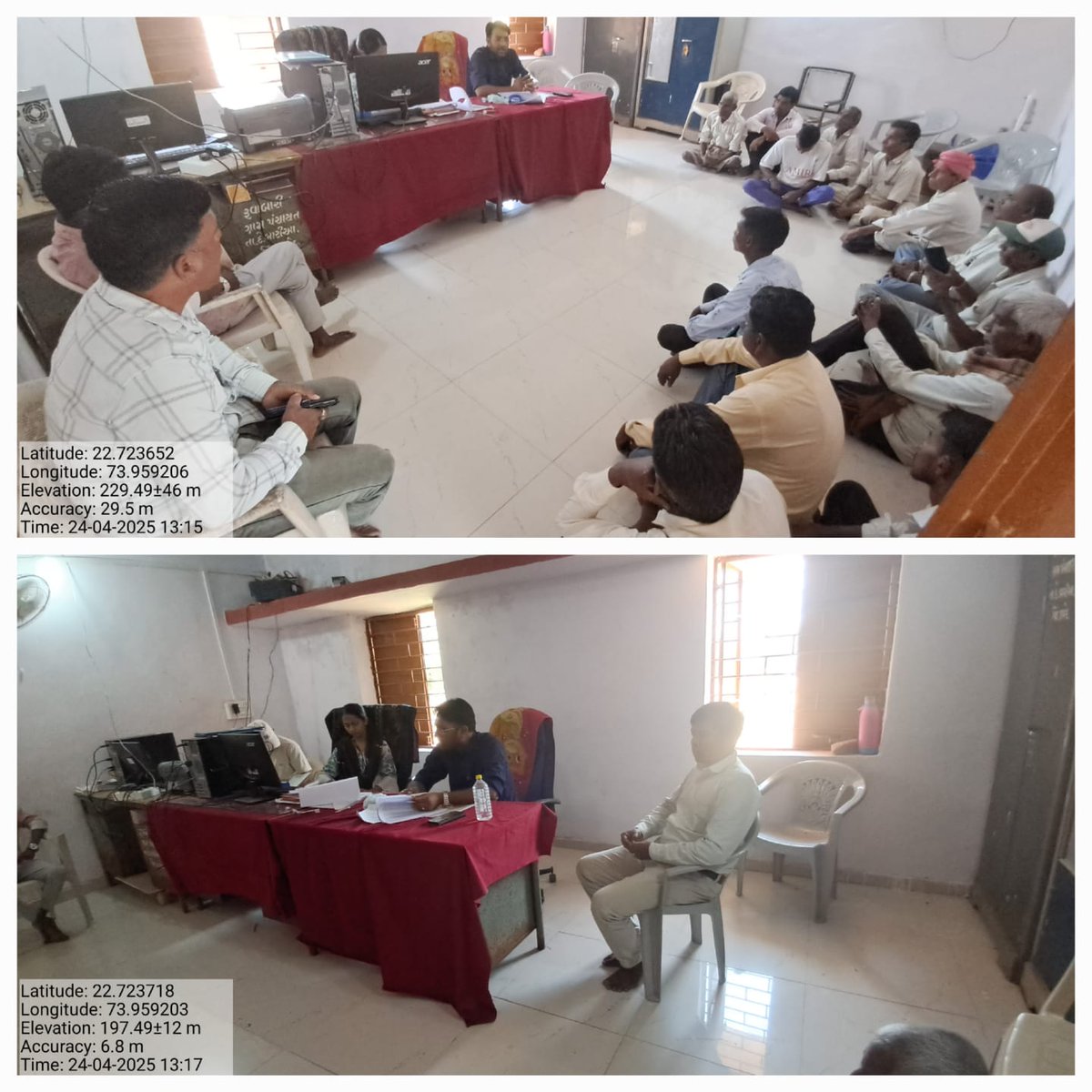 માનનીય મદદનિશ ખેતિ નિયામક સાહેબ શ્રી ના અધ્યક્ષ સ્થાને રૂવાબારી ગામે ફાર્મર રજીસ્ટ્રેશન ,કૃષિ પ્રગતિ એપ ,આઇ ખેડૂત પોર્ટલ વિશે તથા પી એમ કિસાન પાંચ ટકા વેરિફિકેશનની કામગીરી માટે માહિતી આપવામાં કરવામાં આવી