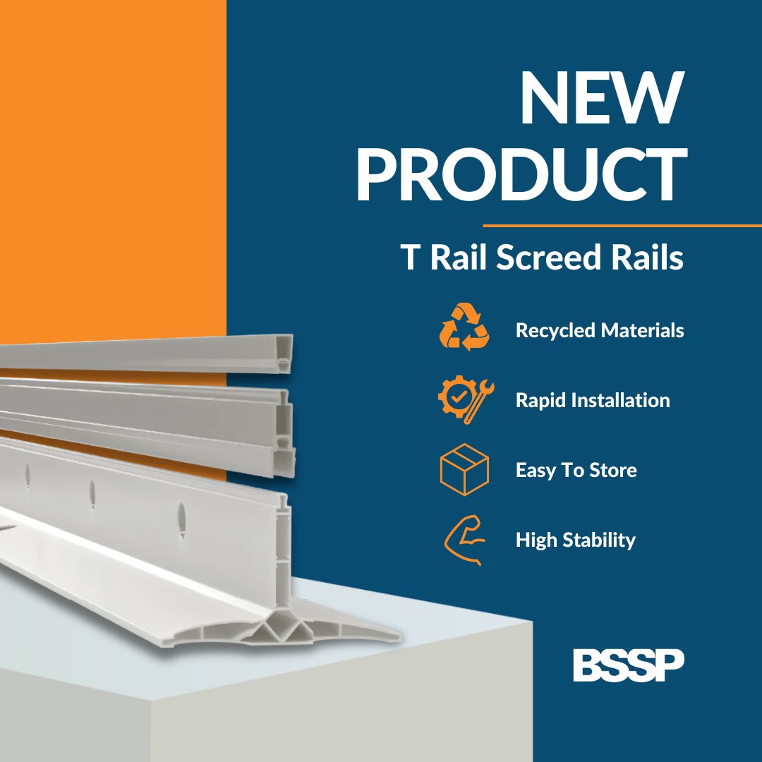 CordenGroup's tweet image. Pouring #Concrete in multiple bays? T-Rail #ScreedRails make it easier. 🙌

Pre-drilled holes &amp;amp; simple Domino joints = faster setup with no removal needed after the pour!

Fits 100-225mm slabs, ideal for commercial, #Construction &amp;amp; more.

See more: bit.ly/3RSJUIQ