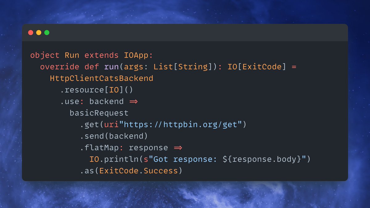 ScalaSpace's tweet image. sttp client 4 - the #Scala HTTP client you always wanted: integration with cats-effect
