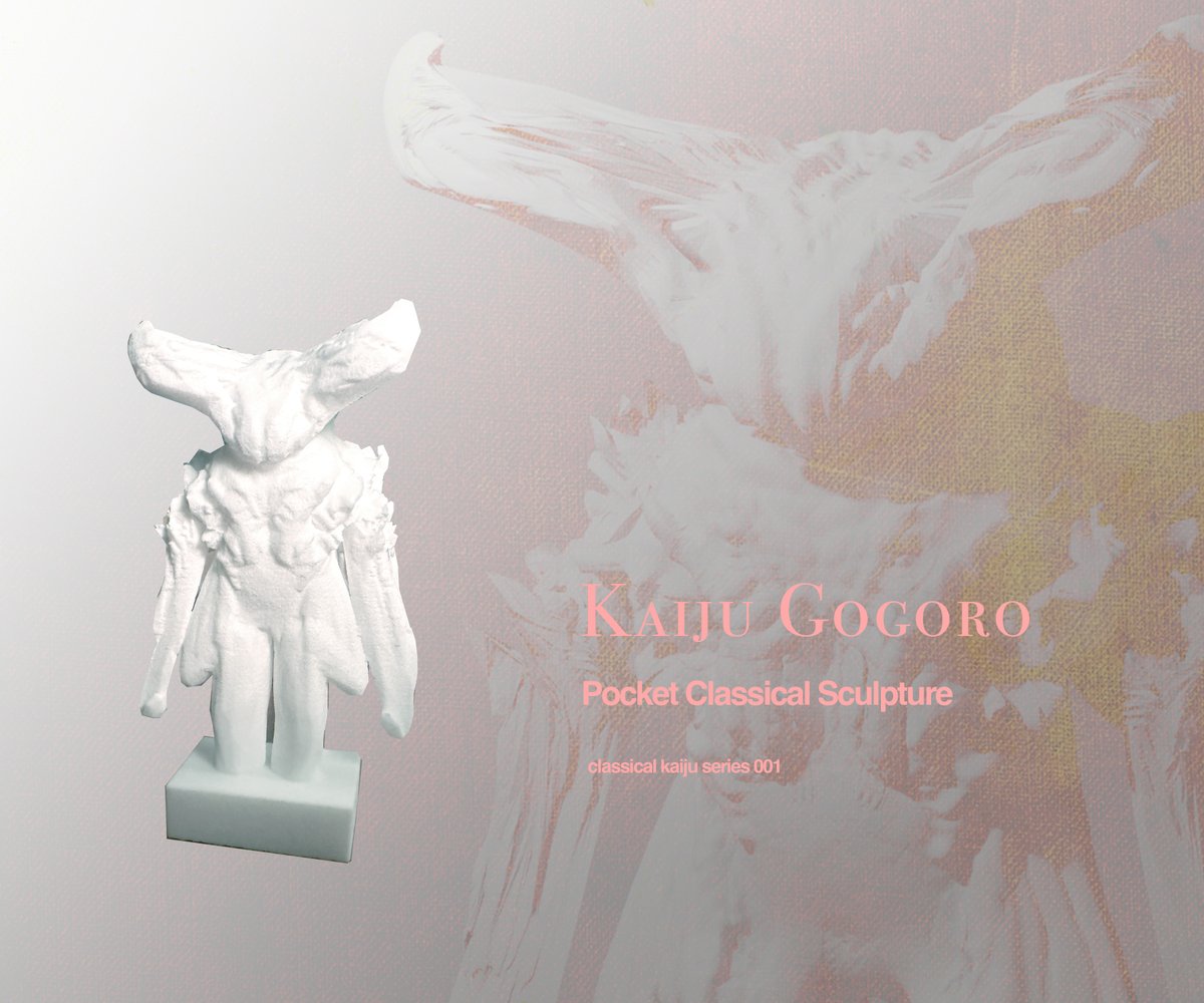 Kaiju Gogoro limited edition pocket classical Sculpture! In the shop. #KaijuSculpture #LimitedEdition #ArtCollectibles #SculptureArt #UniqueArt #CollectibleArt Just a few more available!