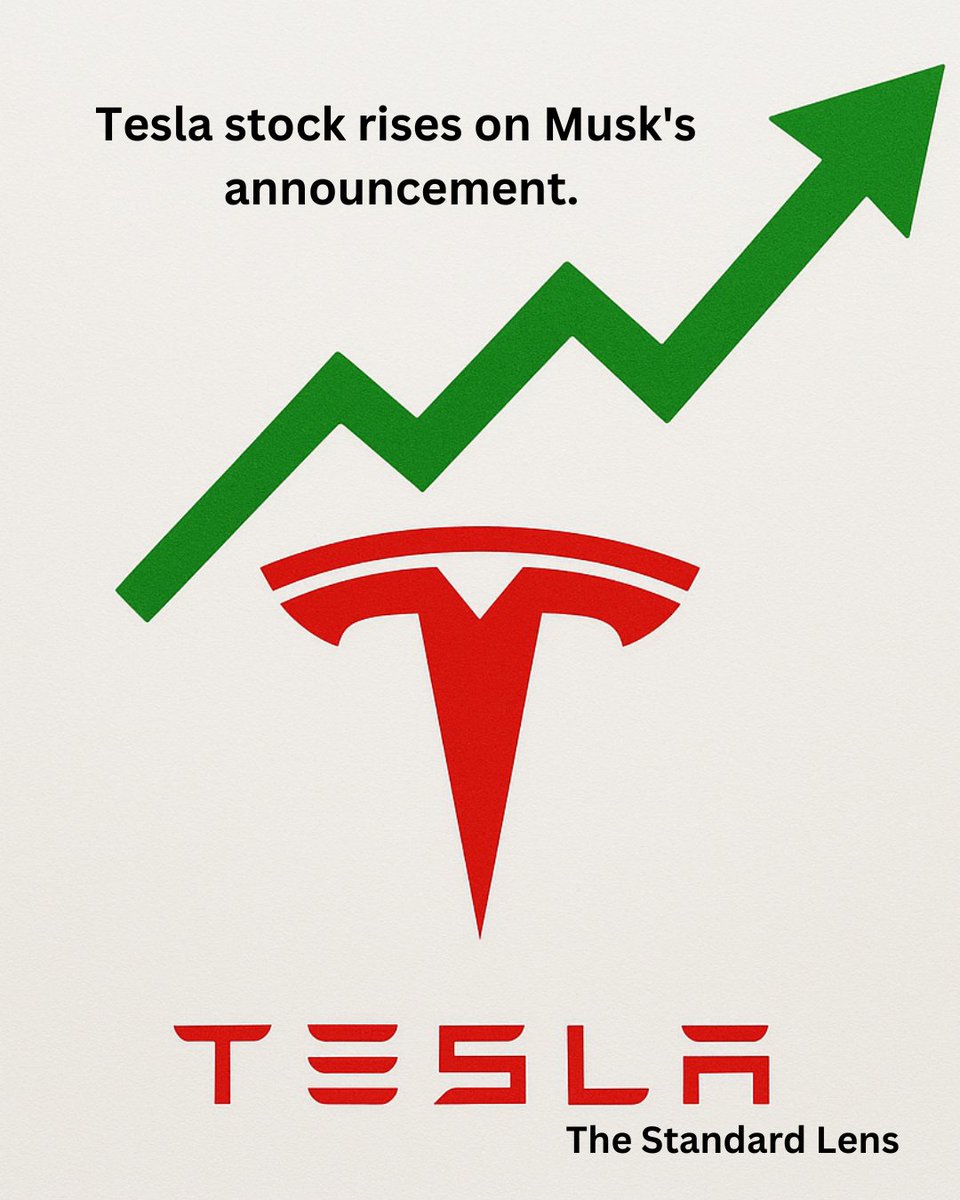 thestandardlens's tweet photo. Tesla stock rises on Musk's announcement.
Read here: https://t.co/GOBQEen4wN
#tesla #shares #rally #elonmusk #announcement #shiftfocus #doge https://t.co/NRtGiiQXs5