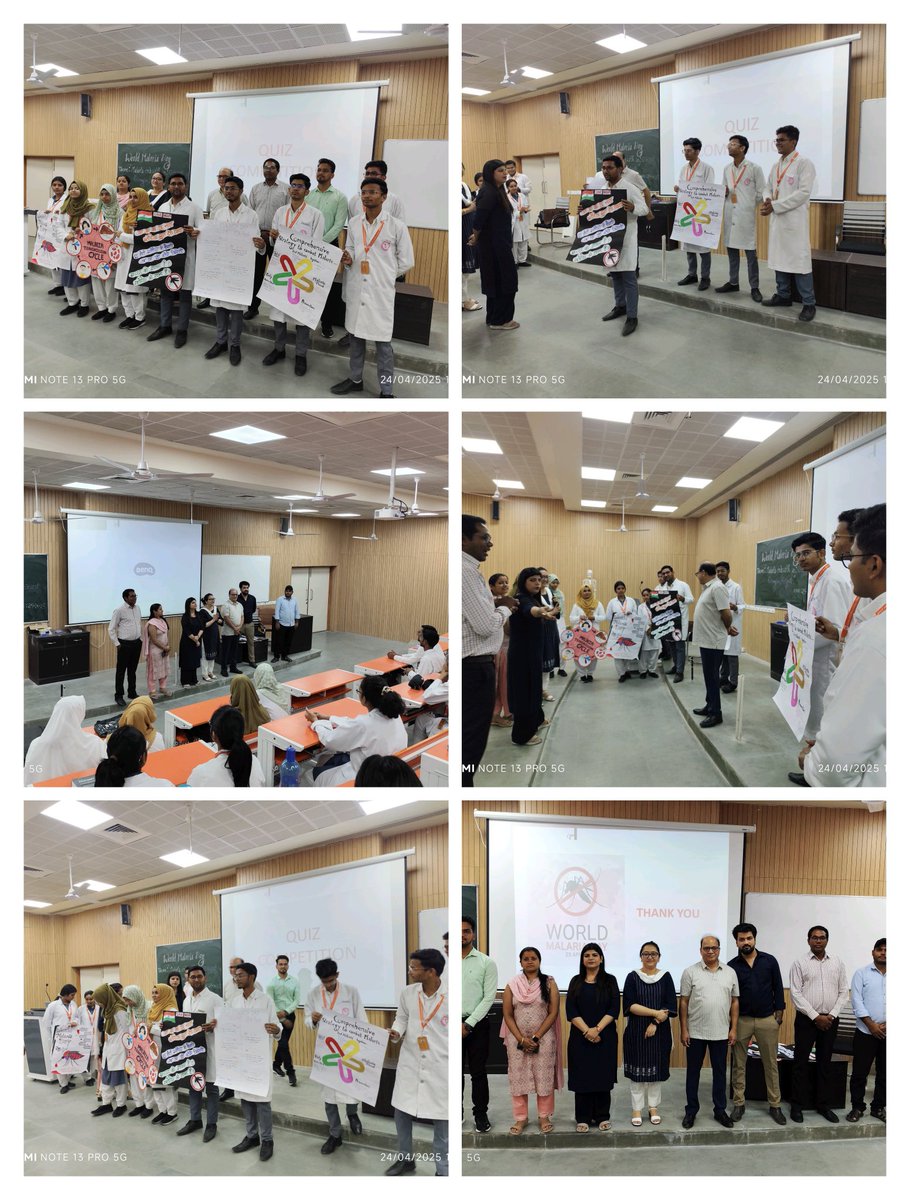 asmcsultanpur's tweet photo. On World Malaria Day, MBBS students participated in quiz and poster competition promoting awareness and prevention of malaria at ASMC. https://t.co/HQRN205L6t