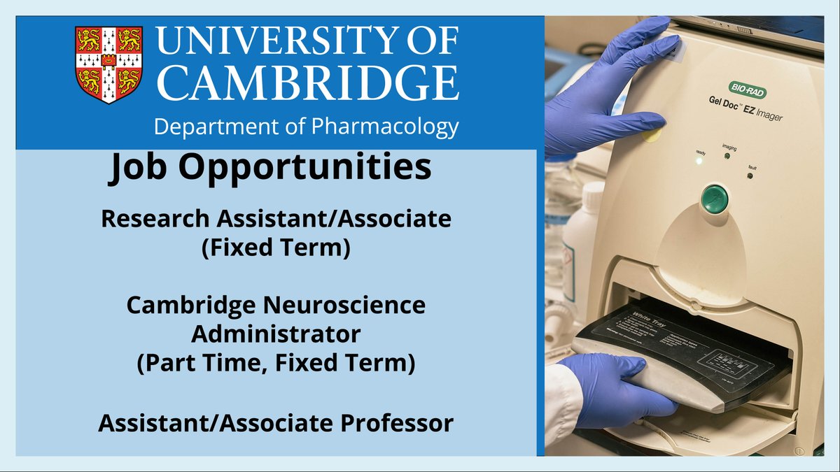 New job posted!  

We are recruiting for a Research Assistant/Associate (Fixed Term)

 Find out more and apply here: bit.ly/3OX6aR7