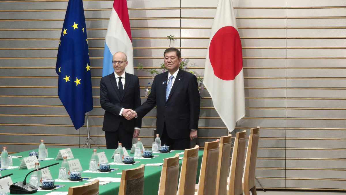 ルクセンブルク大公国　フリーデン首相との首脳会談。