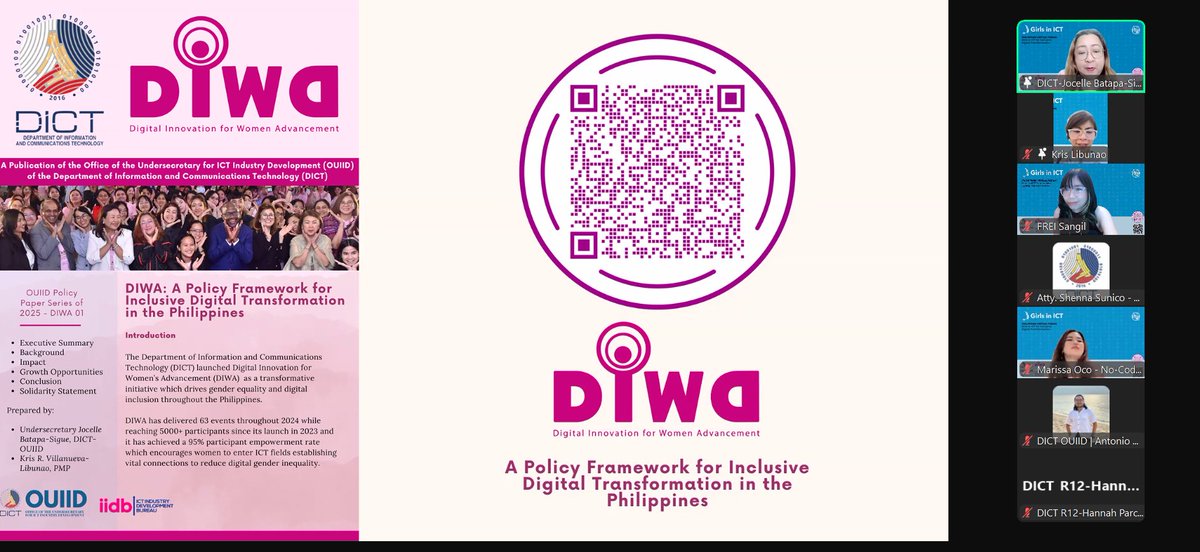 Celebrating #InternationalDayforGirlsinICT, with #DICT and the Launch of the #DIWA Policy Paper. Girls in ICT joined an inspiring and insightful panel discussion on the challenges girls and women face in ICT, and the opportunities and resources for the audience.
#ITU #ICT #STEM