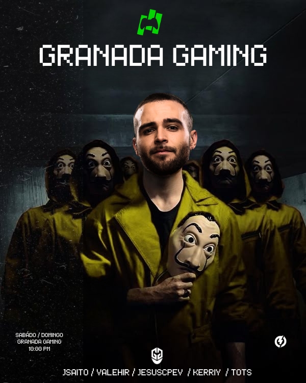 Team GMask (@teamgmask) on Twitter photo ¡ Rumbo a Granada! ✈
Os presentamos a nuestro roster el cual competiremos en <a href="/granadagaming/">Granada Gaming Festival 🎮</a>💃
🫂 PLAYERS 🫂
<a href="/HiImSaito/">Saito</a>
<a href="/Valehir_lol/">Valehir</a>
<a href="/jesus_elvillar/">Jesuscpev 🦇</a>
<a href="/Kerriy_/">Pablo :)</a>
<a href="/Tots_AVN/">Tøts</a>
👔STAFF👔
<a href="/notHospitalet/">Adrian</a>
<a href="/Marc5Grau/">Marc</a>
<a href="/fas3sinnicall/">Luis Martinez</a>
NOS VEMOS ESTE FINDE👀😈 ¡ Rumbo a Granada! ✈
Os presentamos a nuestro roster el cual competiremos en <a href="/granadagaming/">Granada Gaming Festival 🎮</a>💃
🫂 PLAYERS 🫂
<a href="/HiImSaito/">Saito</a>
<a href="/Valehir_lol/">Valehir</a>
<a href="/jesus_elvillar/">Jesuscpev 🦇</a>
<a href="/Kerriy_/">Pablo :)</a>
<a href="/Tots_AVN/">Tøts</a>
👔STAFF👔
<a href="/notHospitalet/">Adrian</a>
<a href="/Marc5Grau/">Marc</a>
<a href="/fas3sinnicall/">Luis Martinez</a>
NOS VEMOS ESTE FINDE👀😈