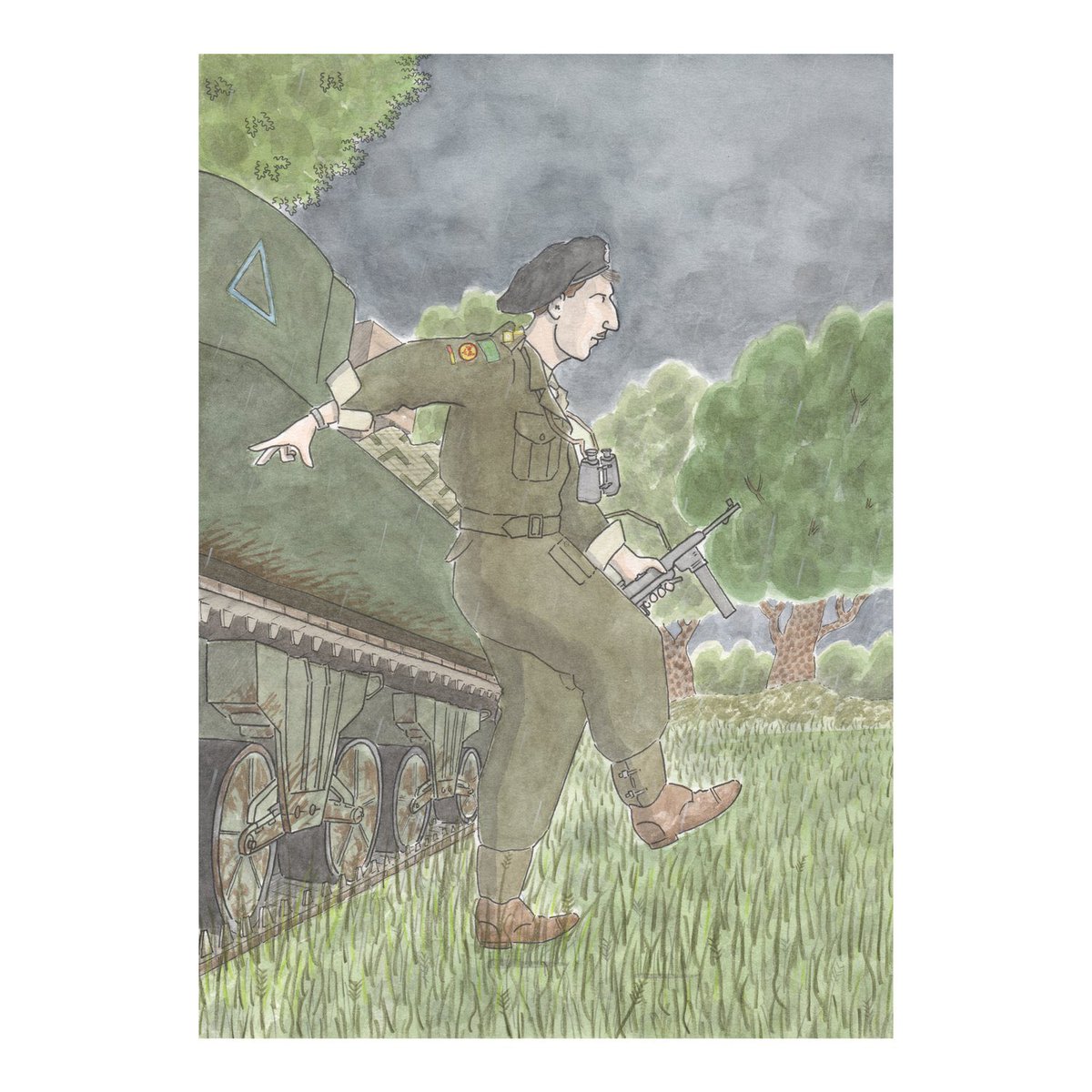 TJGodden's tweet photo. See all NORMANDY ‘44 paintings in my sale here: https://t.co/cRnVKyQgxt

#ww2 #Normandy44 #Normandy #illustration https://t.co/Ji2OwcYrxo