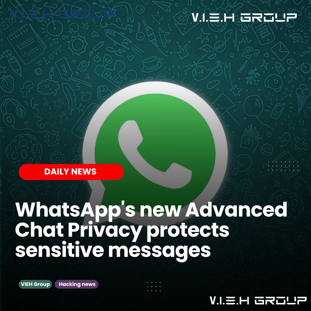 viehgroup's tweet photo. 𝐖𝐡𝐚𝐭𝐬𝐀𝐩𝐩 𝐡𝐚𝐬 𝐥𝐚𝐮𝐧𝐜𝐡𝐞𝐝 𝐚 𝐧𝐞𝐰 𝐀𝐝𝐯𝐚𝐧𝐜𝐞𝐝 𝐂𝐡𝐚𝐭 𝐏𝐫𝐢𝐯𝐚𝐜𝐲 𝐟𝐞𝐚𝐭𝐮𝐫𝐞 𝐭𝐨 𝐛𝐞𝐭𝐭𝐞𝐫 𝐩𝐫𝐨𝐭𝐞𝐜𝐭 𝐬𝐞𝐧𝐬𝐢𝐭𝐢𝐯𝐞 𝐜𝐨𝐧𝐯𝐞𝐫𝐬𝐚𝐭𝐢𝐨𝐧𝐬.

#WhatsAppPrivacy #AdvancedChatPrivacy #SecureChats #DataProtection #MetaAI https://t.co/j0iY0Ul3Og