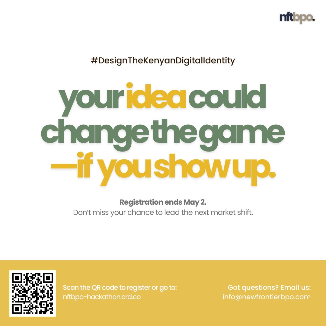 nfthackathon25's tweet photo. Great ideas deserve the right stage.
This is it.
You don’t need to code. You don’t need to build software overnight.
You need a sharp idea, a clear business case, and the courage to pitch it. https://t.co/stUlwoCd55