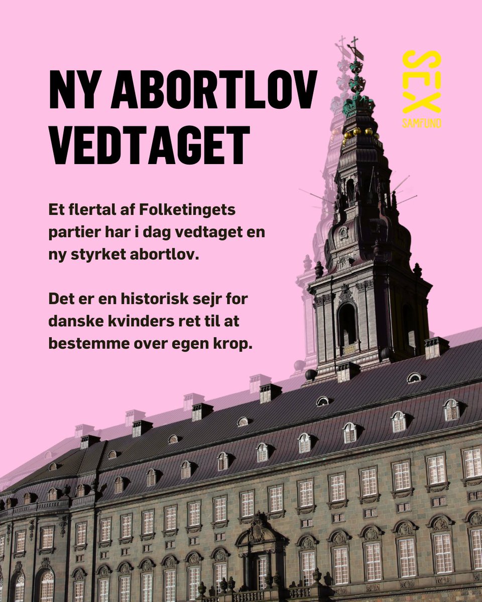 24. april 2025 markerer en historisk sejr for danske kvinders ret til at bestemme over egen krop. 
Mens abortrettigheder trækkes tilbage verden over, går danske politikere foran og styrker #friabort i Danmark.
