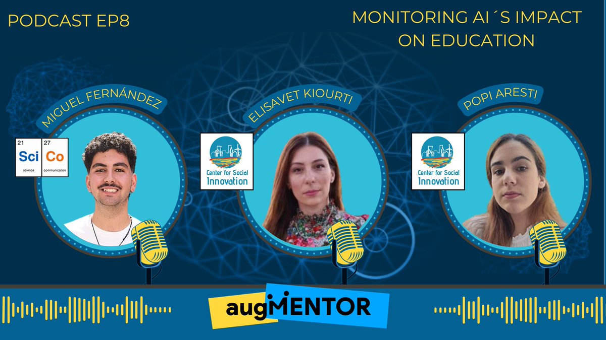 🎙️ Episode 8 is live!

Join Miguel from SciCo as he chats with Elisavet and Popi from CSI about their pivotal role in the augMENTOR project, from cross-pilot evaluations to tackling real-world classroom challenges with AI.

👉 youtu.be/9nTcnpfOCs8?si…
