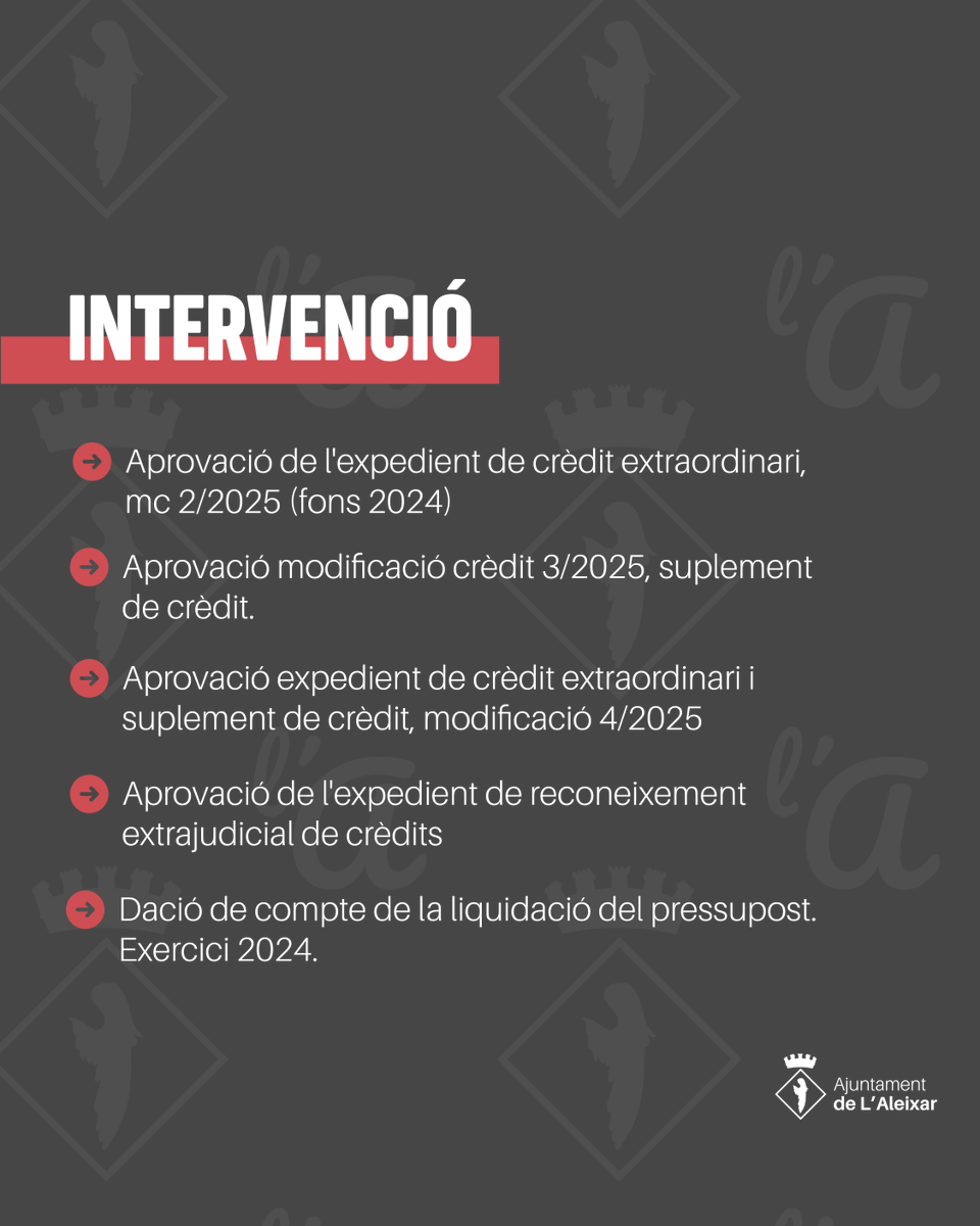 ajlaleixar's tweet photo. 💬 CONVOCATÒRIA DE PLE EXTRAORDINARI

Aquest dilluns, 28 d'abril, a les 19:00 h, es convoca un ple extraordinari a la Sala de Plens de l'Ajuntament.

❗ Tothom qui ho desitgi podrà assistir-hi com a públic.

#lAleixar #AjuntamentdelAleixar #pleextraordinari https://t.co/91JHI2enpu