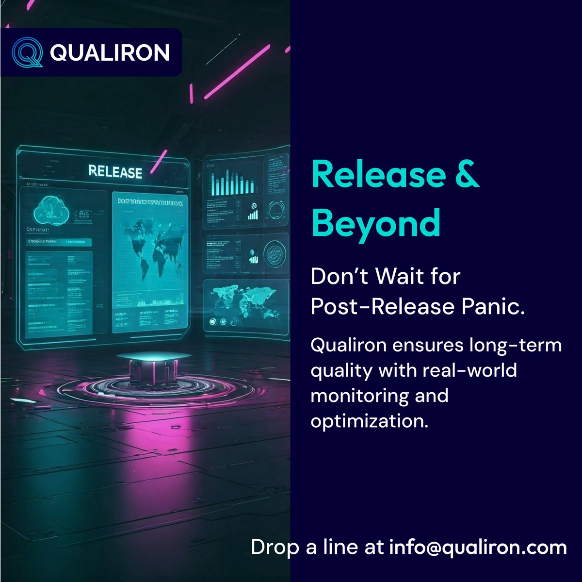 qualiron's tweet photo. QA must evolve with software. At Qualiron, we deliver proactive, automated, and continuous QA — from planning to post-release.
Shift left. Stay ahead.
🔗 https://t.co/ANvzHAOmA8
#ShiftLeftTesting #DevOps #SoftwareQuality #AgileTesting #ContinuousTesting #TestAutomation #Qualiron https://t.co/lujAq2REjt
