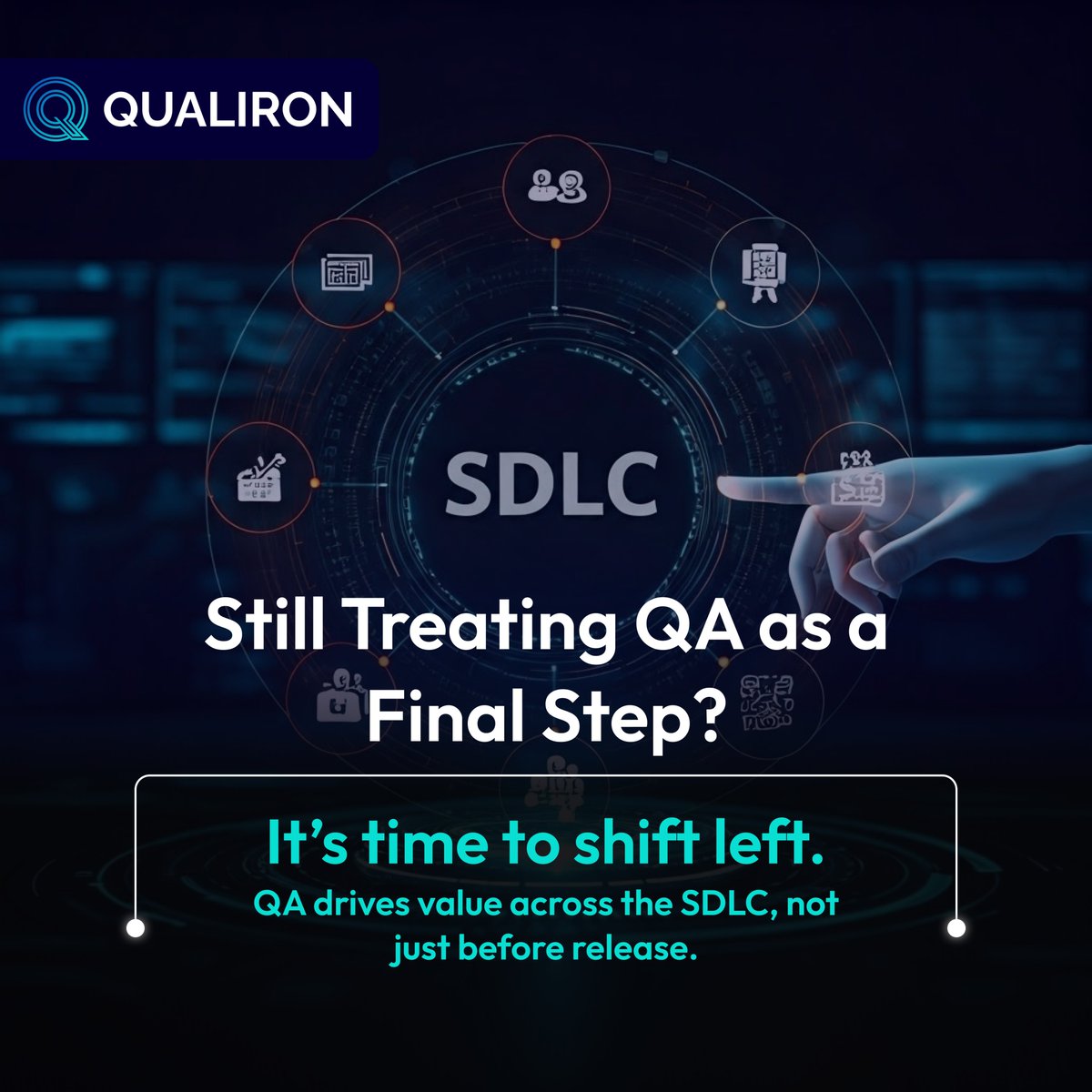 qualiron's tweet photo. QA must evolve with software. At Qualiron, we deliver proactive, automated, and continuous QA — from planning to post-release.
Shift left. Stay ahead.
🔗 https://t.co/ANvzHAOmA8
#ShiftLeftTesting #DevOps #SoftwareQuality #AgileTesting #ContinuousTesting #TestAutomation #Qualiron https://t.co/lujAq2REjt