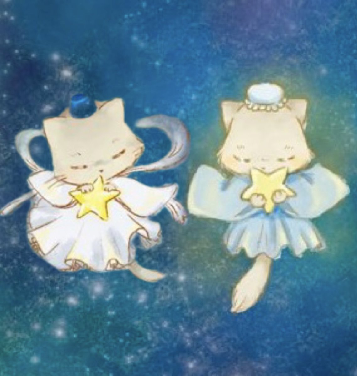 【 恋する天の川シリーズ 】
〜織姫・彦星猫の恋心〜 

天の川を眺めている彦星猫と織姫猫

向こう岸にいるお互いを想い合い

二人の恋心の色に染まりました

お互いの恋心が天の川に…

そんな物語を込めて製作しております

コンパクトミラー、名刺ケース、ピルケース、ヘアゴム等々…