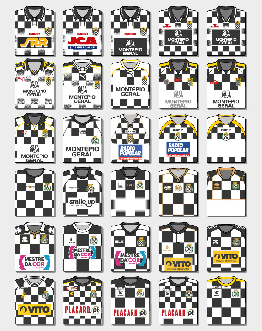 O último campeão nacional inédito em Portugal 🏆

Aqui estão as últimas trinta camisolas principais do Boavista FC, usadas entre 1995 e 2025 🏁