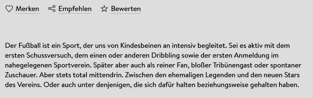 #Fussball mal anders oder wie er hierzulande wirklich ist: tinyurl.com/23gxxqqo. #Bundesliga #soccer #uefachampionsleague
