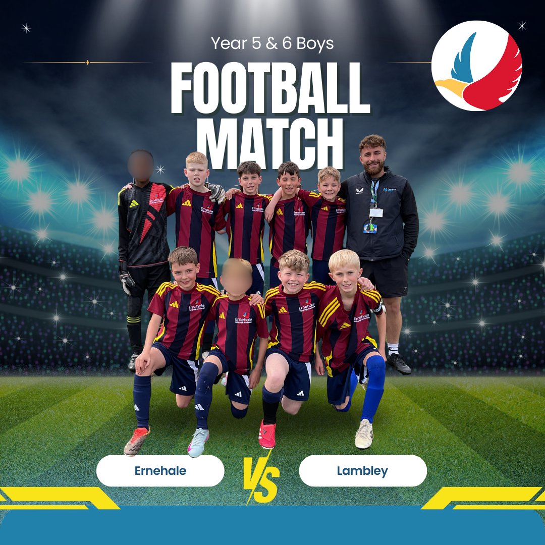 The boys played Lambley on Wednesday in their third game of the season. The boys played so well and kept possession throughout the game. Well done boys and on to the next game on Friday!

#weareernehale #seeourbest #weareflyinghigh