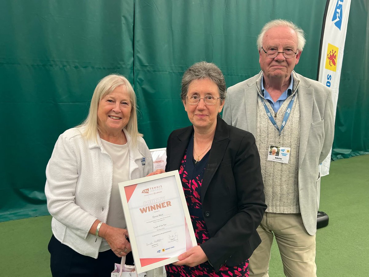 Wishing Donna West all the best in today’s LTA National Tennis Awards ceremony at the National Tennis Centre in Roehampton.