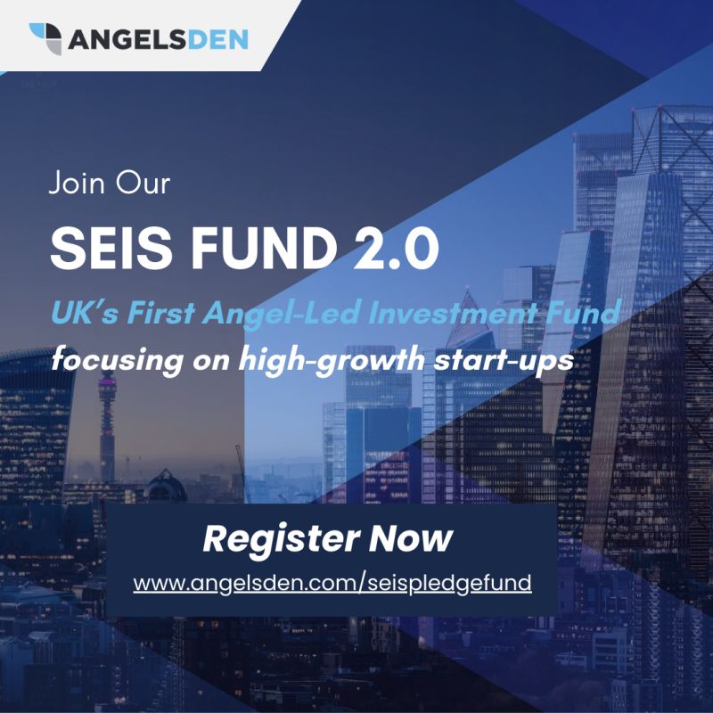 Angels Den Funding (@angelsden) on Twitter photo Register now: lnkd.in/e58ye3qE
or get in touch at darshan@angelsden.com to schedule call
2 decades old legacy
Innovative Bench Model
Focus on thematic investment thesis
SEIS Tax benefits : 50% Income tax relief
Be a part of UK’s first angel-led investment fund! Register now: lnkd.in/e58ye3qE
or get in touch at darshan@angelsden.com to schedule call
2 decades old legacy
Innovative Bench Model
Focus on thematic investment thesis
SEIS Tax benefits : 50% Income tax relief
Be a part of UK’s first angel-led investment fund!
