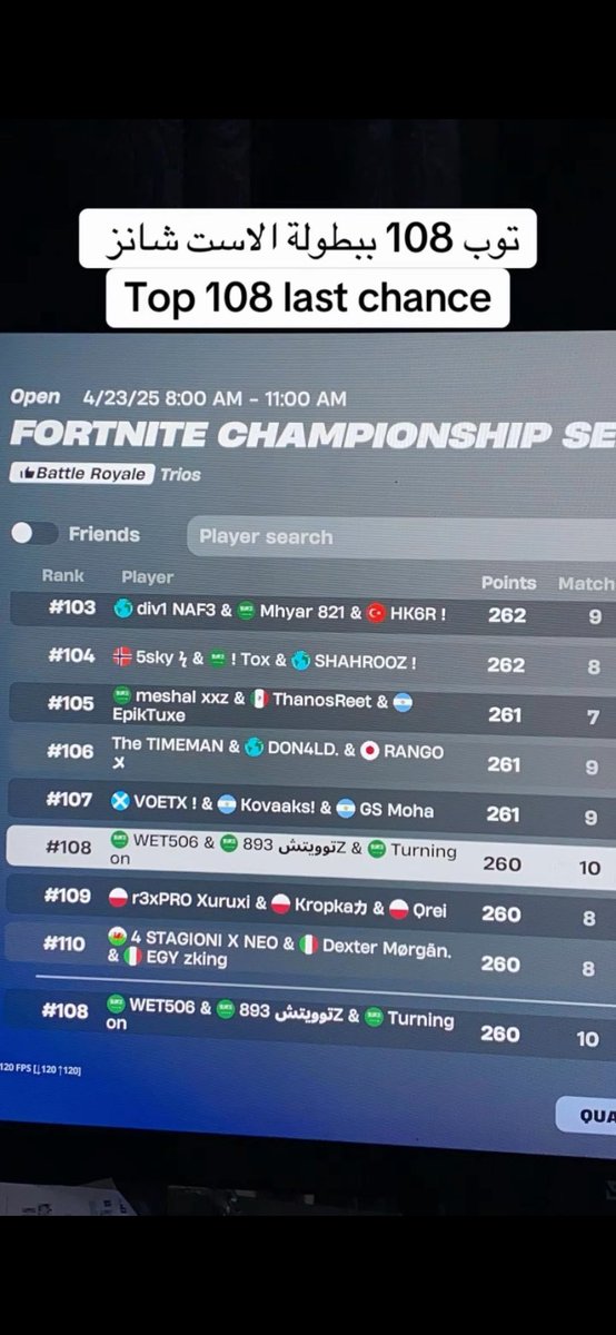 893z_'s tweet photo. جج توب 108

#Fortnite #فورتنايت https://t.co/rd7aIsV2fv