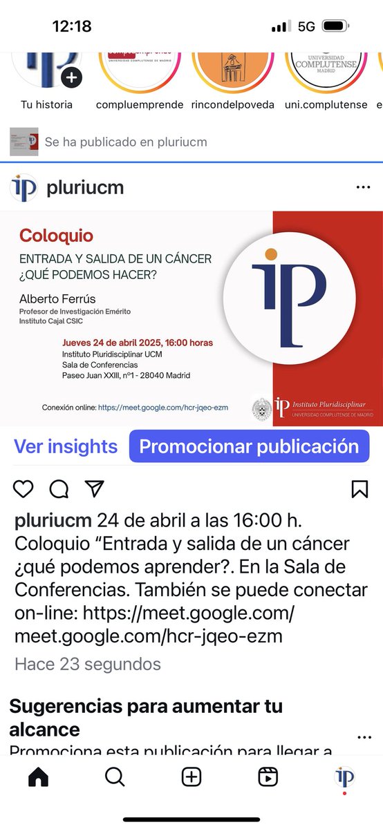 Instituto Pluridisciplinar (@institutopluri) on Twitter photo 