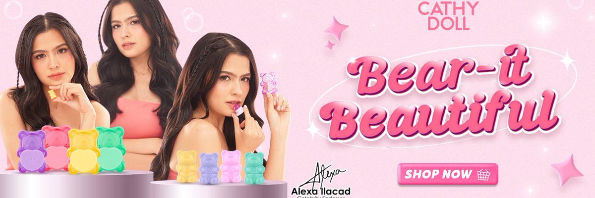 DollexaTrends's tweet photo. New collection drop ✨ Say hello to bold color, juicy shine, and ALEXA BEARy LIPStacular beauty picks from Cathy Doll’s latest collection! 📷
#CathyDollPH #AlexaIlacadXCathyDoll #BearItBeautiful #LifeStrong https://t.co/0d50D3qc2A