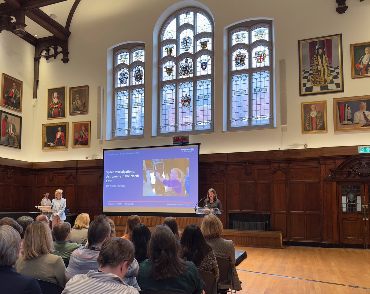Dr Vicky Fawcett (@astro_fawcett) on Twitter photo Very honoured the our project Space Investigators: Astronomy in the North East won the <a href="/UniofNewcastle/">Newcastle University</a> Engagement and Place Award for Engaging for Cultural Benefit ✨
Thank you to all the team! 🔭
Find out more here: spaceinvestigators.com
#EngageAwards2025 Very honoured the our project Space Investigators: Astronomy in the North East won the <a href="/UniofNewcastle/">Newcastle University</a> Engagement and Place Award for Engaging for Cultural Benefit ✨
Thank you to all the team! 🔭
Find out more here: spaceinvestigators.com
#EngageAwards2025