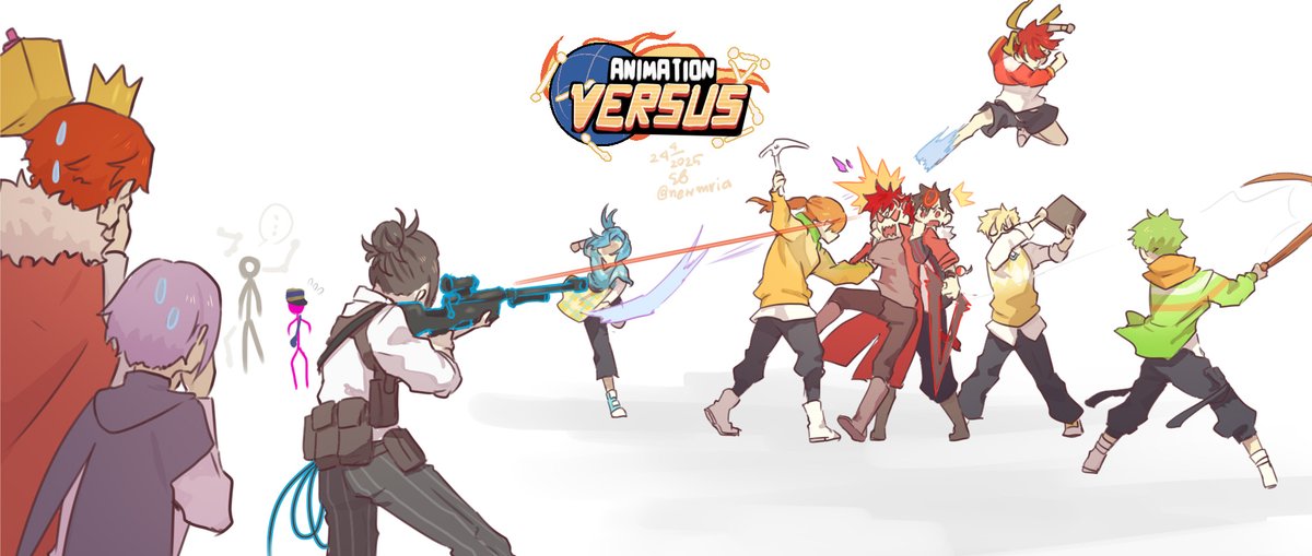 I wish I could help more, but congratulations! 
P.S. I don't know how they plan to make Victim fight (call mercenaries?), so I just gave him the gun. #alanbecker  #alanbeckerfanart #AnimationvsMinecraft #animationvsanimator #AnimationVERSUS