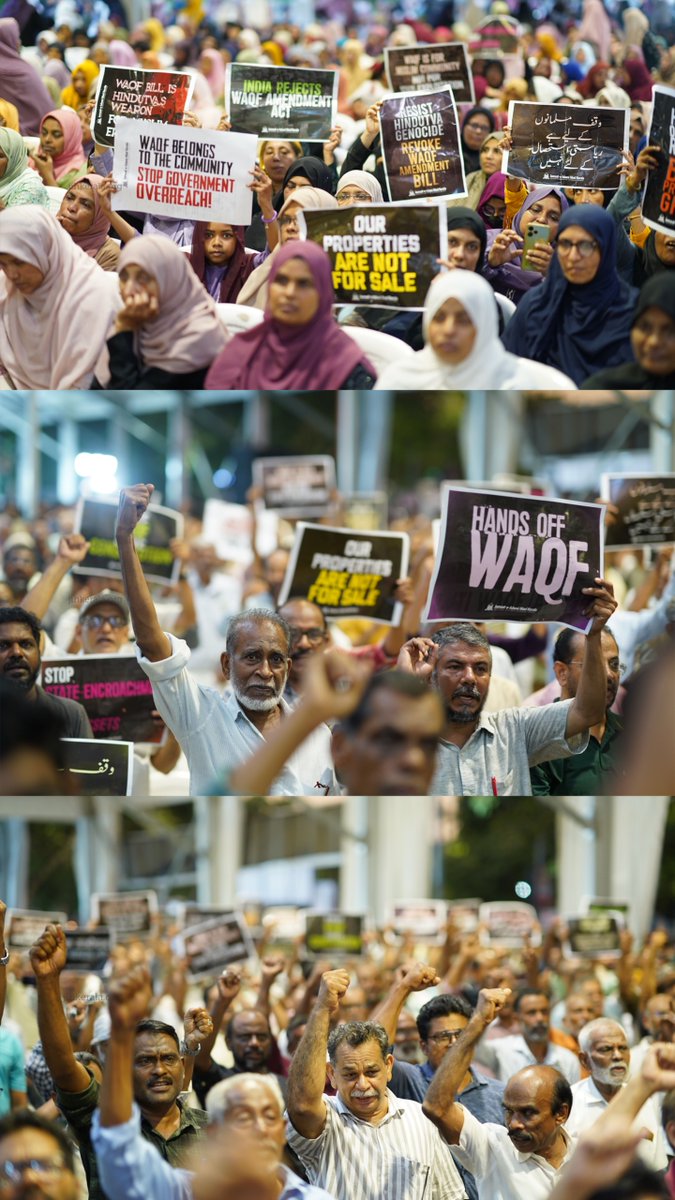 JIHMarkaz's tweet photo. Thousands gathered at the Protest Square in Kochi, organised by Jamaat-e-Islami Hind, Kerala, against the Waqf Amendment Act.

#SaveWaqf #WaqfAmendmentAct