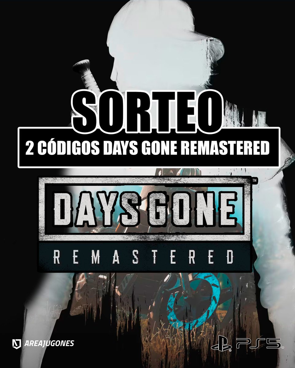 ⚒️ SORTEO DAYS GONE REMASTERED

🎁 Hoy se lanza Days Gone Remastered y lo celebramos sorteando 2 ediciones digitales del juego de PS5

1⃣ Sigue a <a href="/Areajugones/">Areajugones</a> y <a href="/PlayStationES/">PlayStation España</a> 
2⃣ Haz RT
3⃣ Comenta con #DaysGoneRemastered los motivos por los que deberías ganar