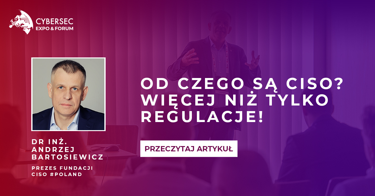 Czy wiesz kto odpowiada za bezpieczeństwo naszych danych?

Poznaj CISO – kim są i jaką rolę odgrywają w biznesie

⚙️ Rozwój i cechy charakterystyczne CISO

🛡️ Ochrona danych i zarządzanie ryzykiem

⚠️ Aktualne wyzwania w cyberbezpieczeństwie

👉 2025.cybersecforum.eu/the-role-of-th…