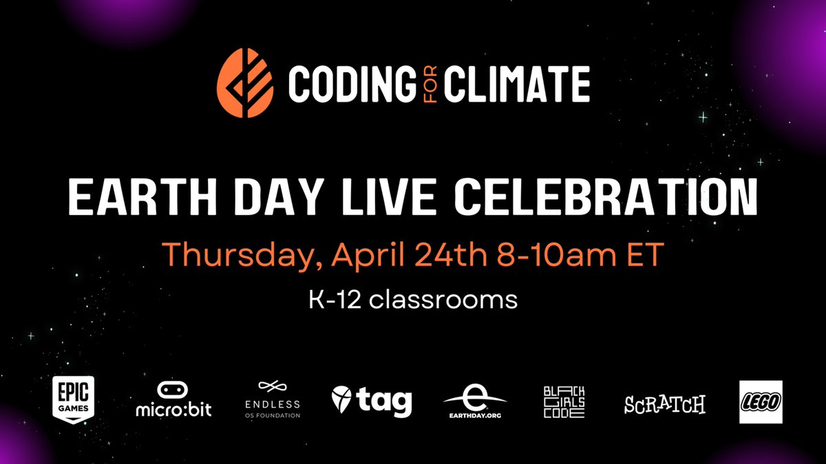 Dr. Jennifer Williams #GoalsProject (@jenwilliamsedu) on Twitter photo Today is the day! Let's celebrate #EarthWeek together today from 8-10am ET!
Join us for our #Coding4Climate Live Event to see incredible classroom projects for our planet. Don't miss it!
➡️ coding4climate.org/event.html #ClimateActionEdu #EarthDay2025 <a href="/TakeActionEdu/">Take Action Global</a> Today is the day! Let's celebrate #EarthWeek together today from 8-10am ET!
Join us for our #Coding4Climate Live Event to see incredible classroom projects for our planet. Don't miss it!
➡️ coding4climate.org/event.html #ClimateActionEdu #EarthDay2025 <a href="/TakeActionEdu/">Take Action Global</a>