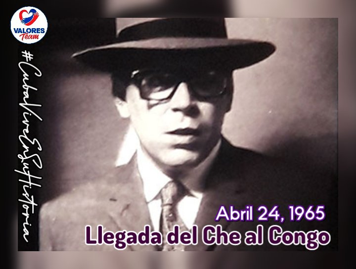 ✨¿Sabías que el continente africano inauguró el internacionalismo cubano?

Hace 6️⃣0️⃣ años llegó el Che al Congo para unirse al grupo guerrillero los Simbas.

Al frente de la columna 🇨🇺 con 100 hombres, el Che permaneció 7 meses en este país.
#CubaViveEnSuHistoria
#ValoresTeam🕊️