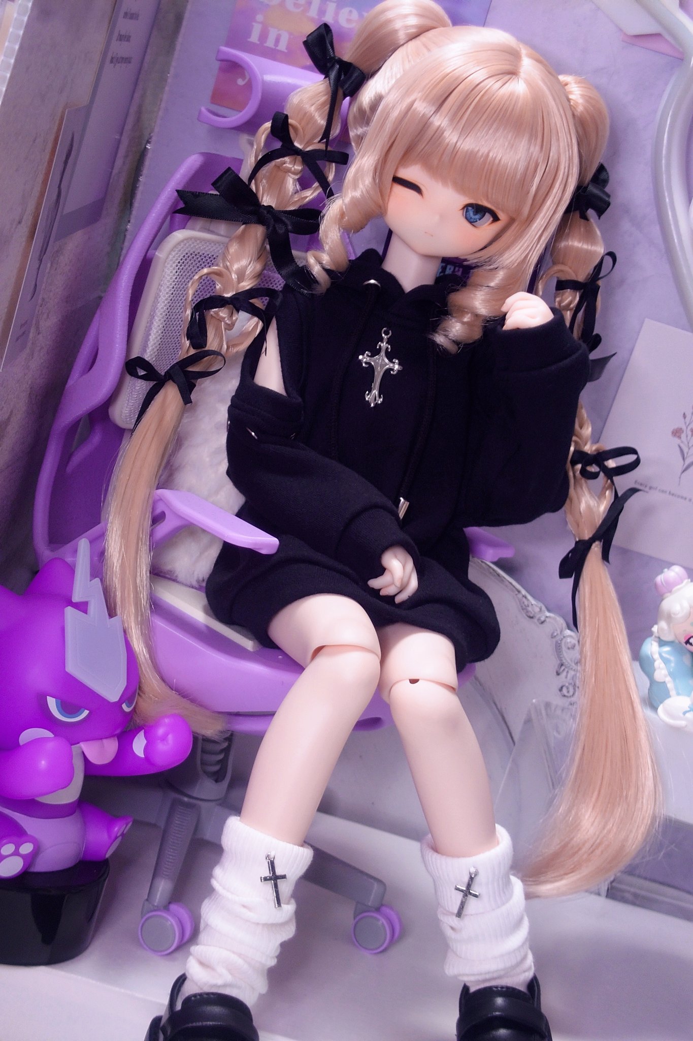 ハンドメイドのナマケモノ君✨アートドール - メルカリ
